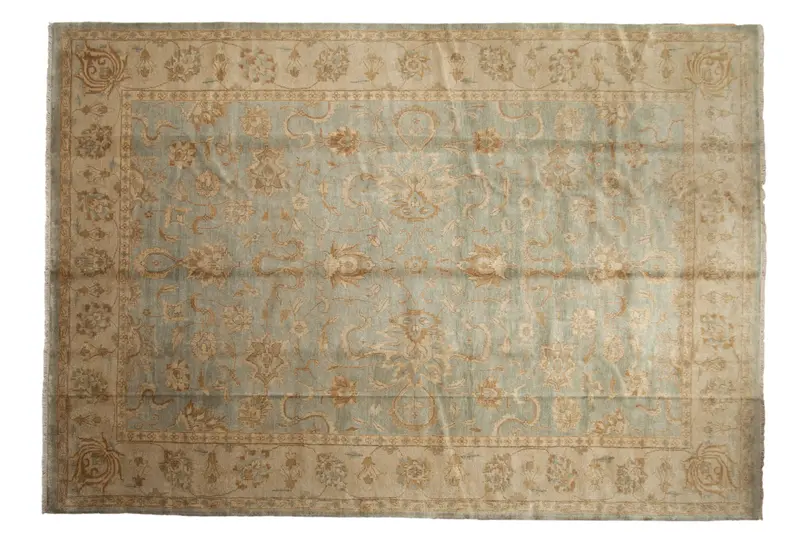 9.5x14 Indian Oushak Design Carpet