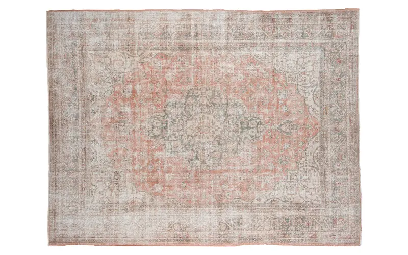 9x12 Distressed Oushak Carpet