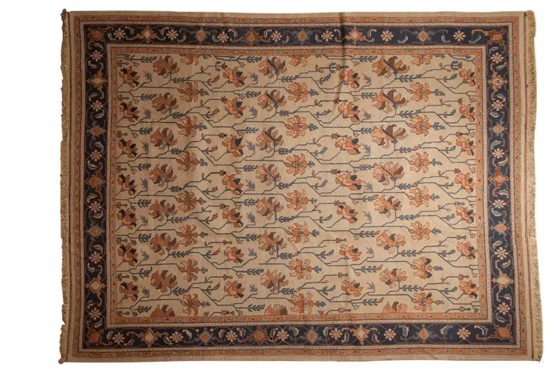 9x12 Vintage Serapi Indian Soumac Design Carpet
