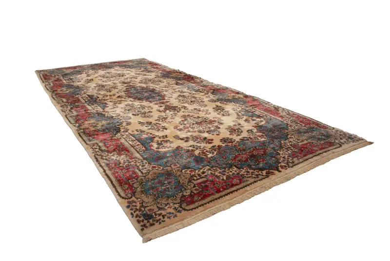 9x20 Vintage Kerman Carpet