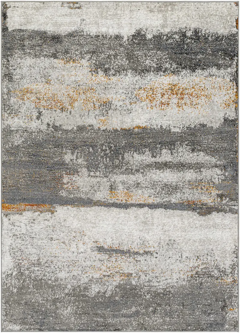 Adam Gray Abstract Area Rug - Clearance