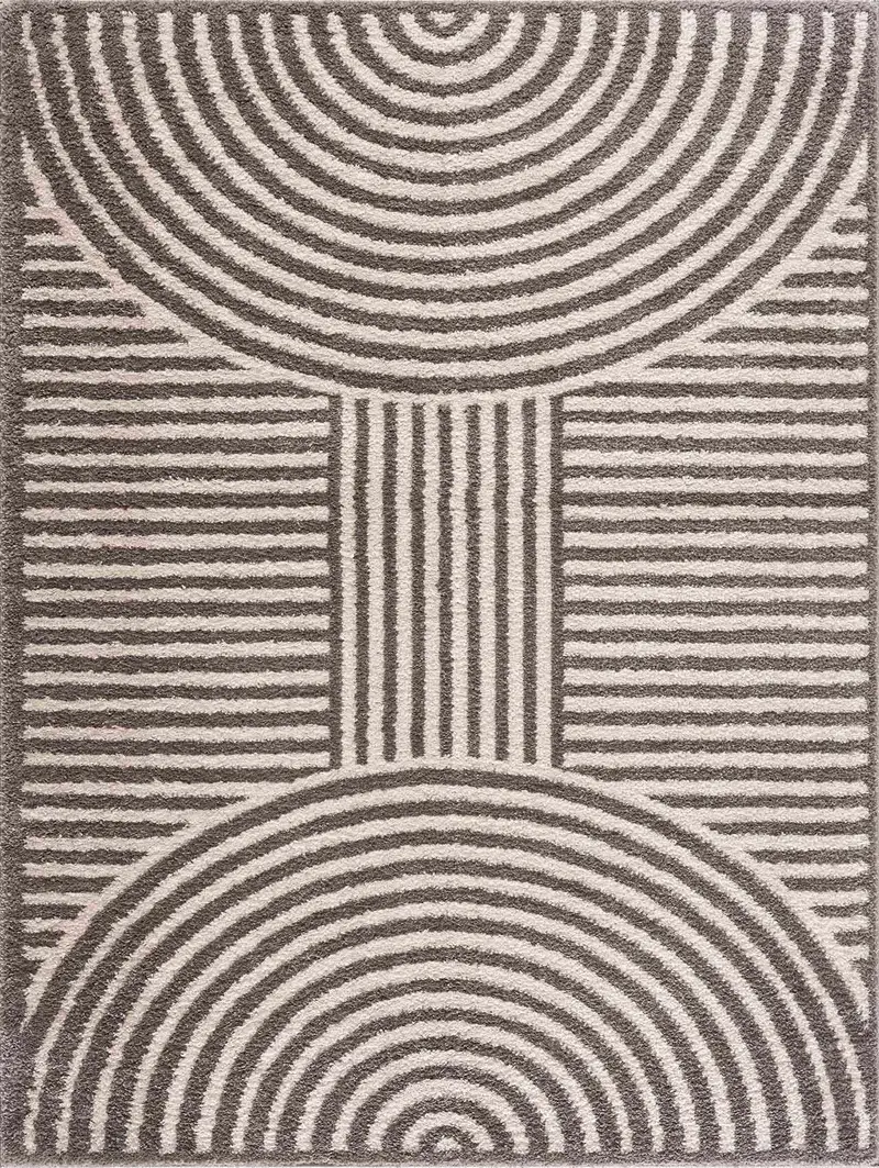 Allard Charcoal Washable Area Rug
