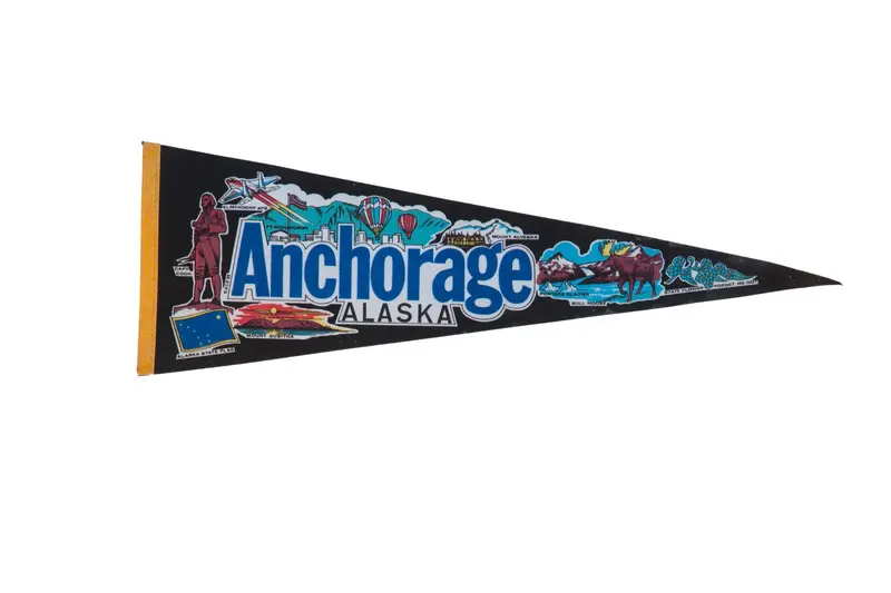 Anchorage Alaska Felt Flag Pennant