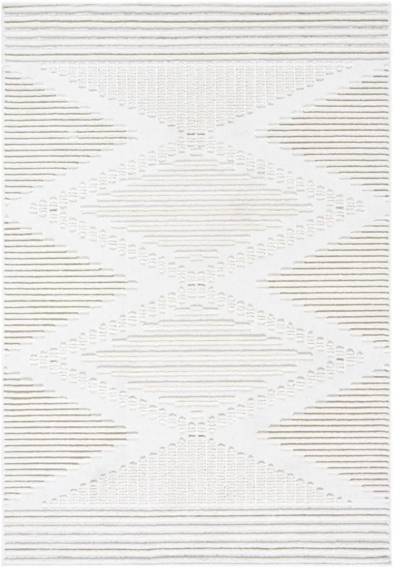 Annika Beige 3D Washable Area Rug