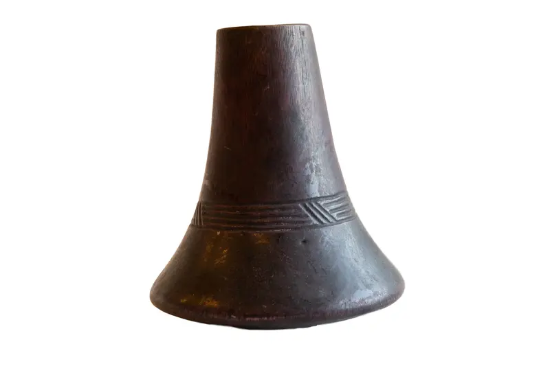 Antique African Wooden Vase