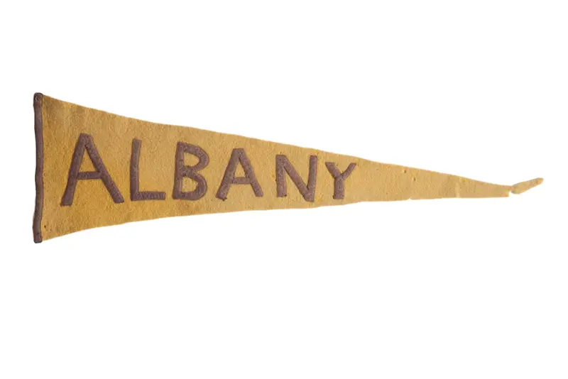 Antique Albany Felt Flag Pennant