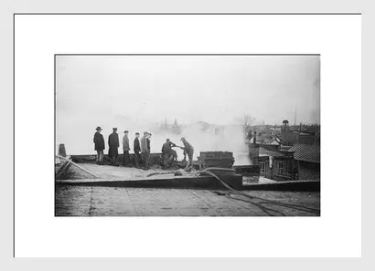 Antique Experimental Photograph Revival, Firefighting