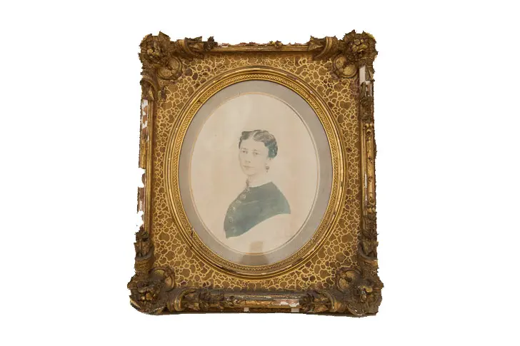Antique Gold Gilt Frame Portrait