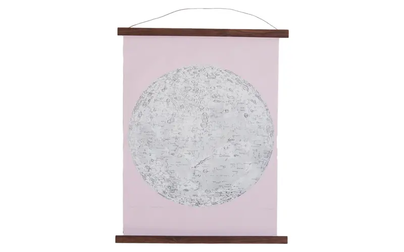 Antique Moon Chart Pull Down Revival in Pink