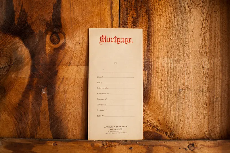Antique Mortgage Envelope