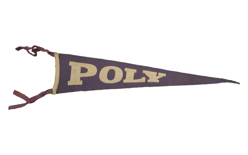Antique Poly College Felt Flag Banner