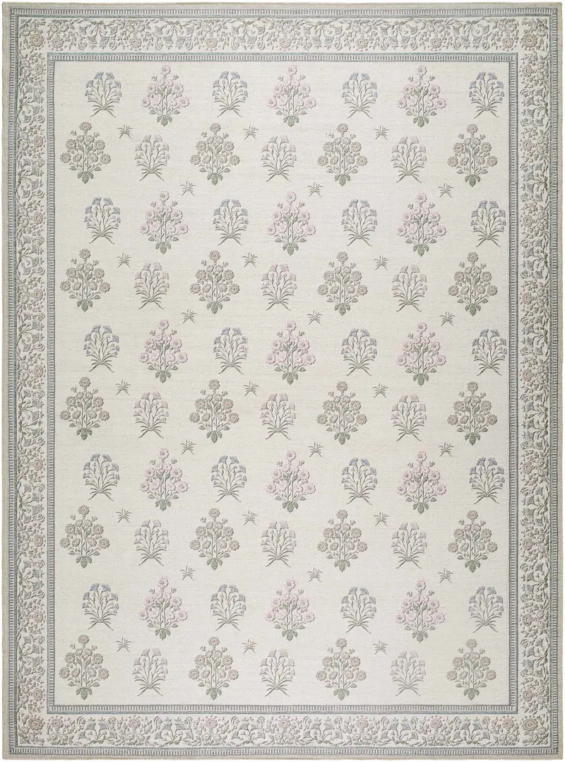 Aquene Ivory Washable Area Rug