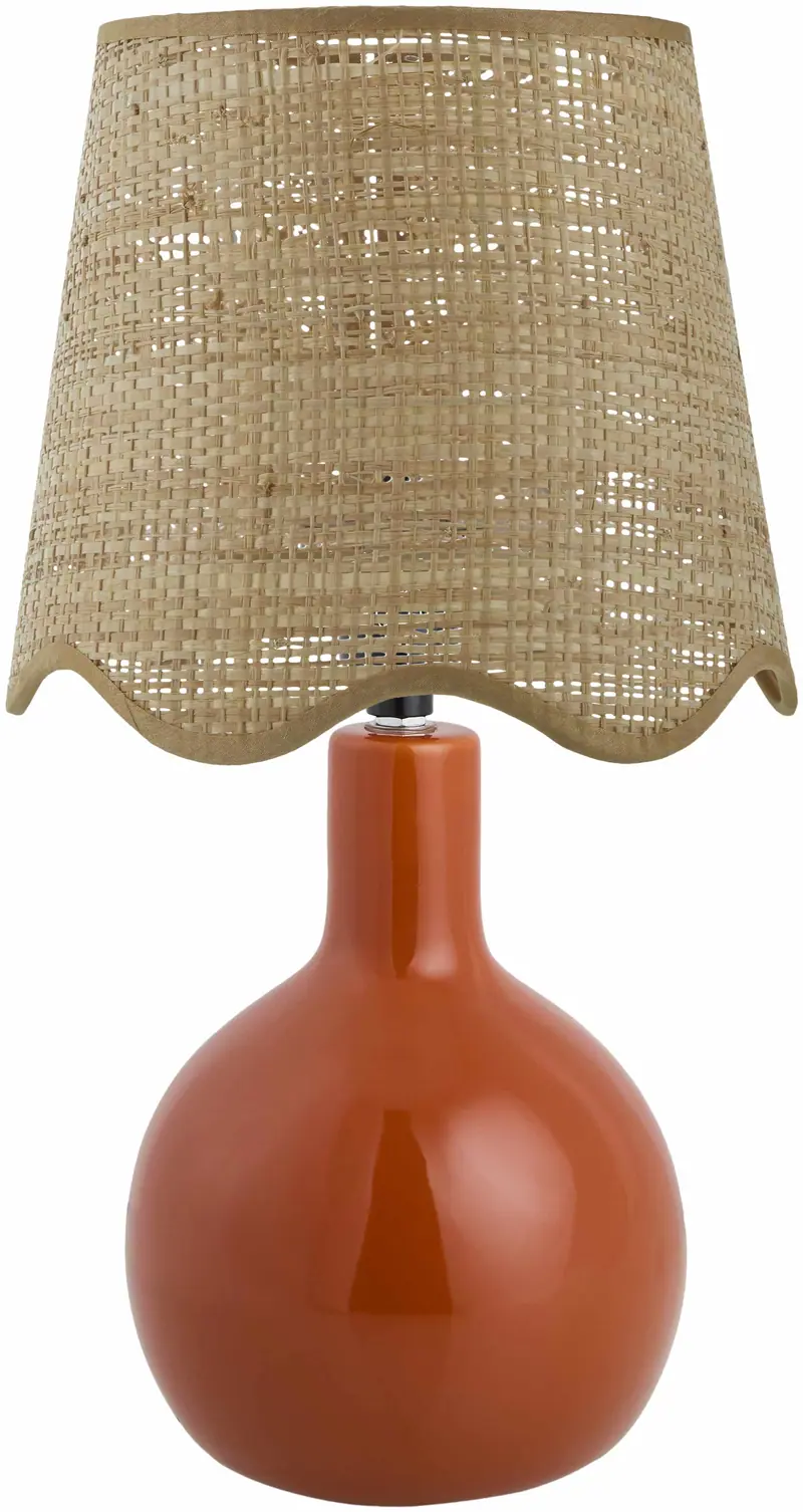 Atenxoxola Red Peach Table Lamp