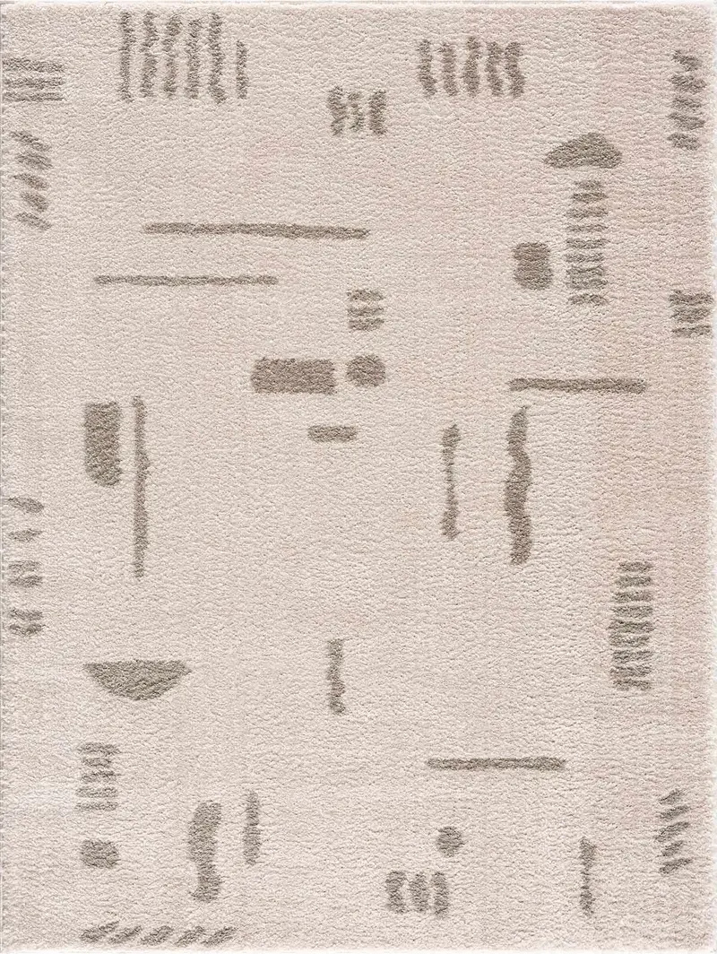 Azriel Gray Washable Area Rug