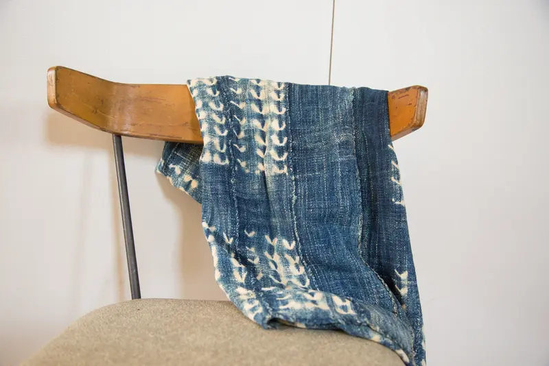 Batik Indigo Throw