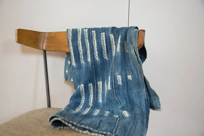 Batik Indigo Throw