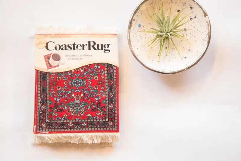 Bijar Deep Red Coaster Set