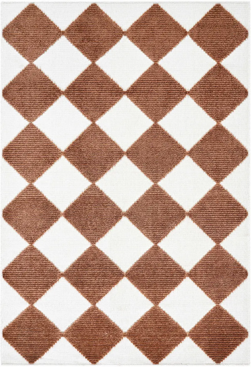 Bosley Brown Washable Area Rug