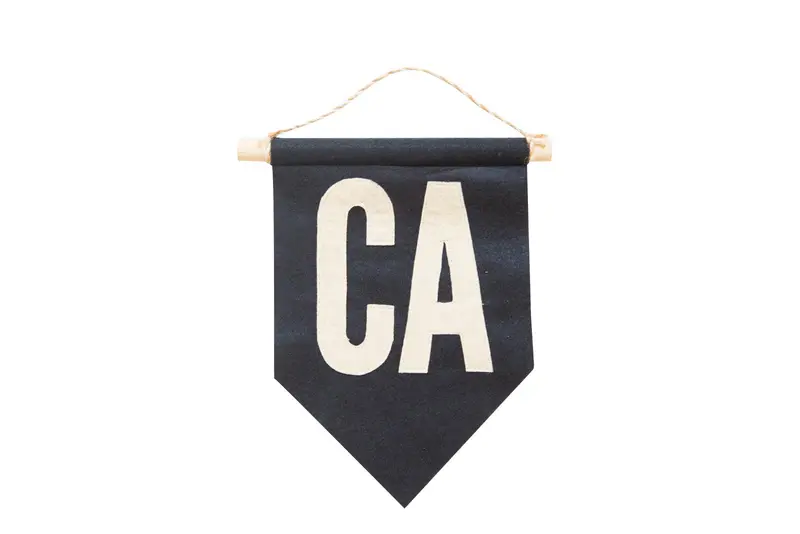 CA Felt Flag Navy