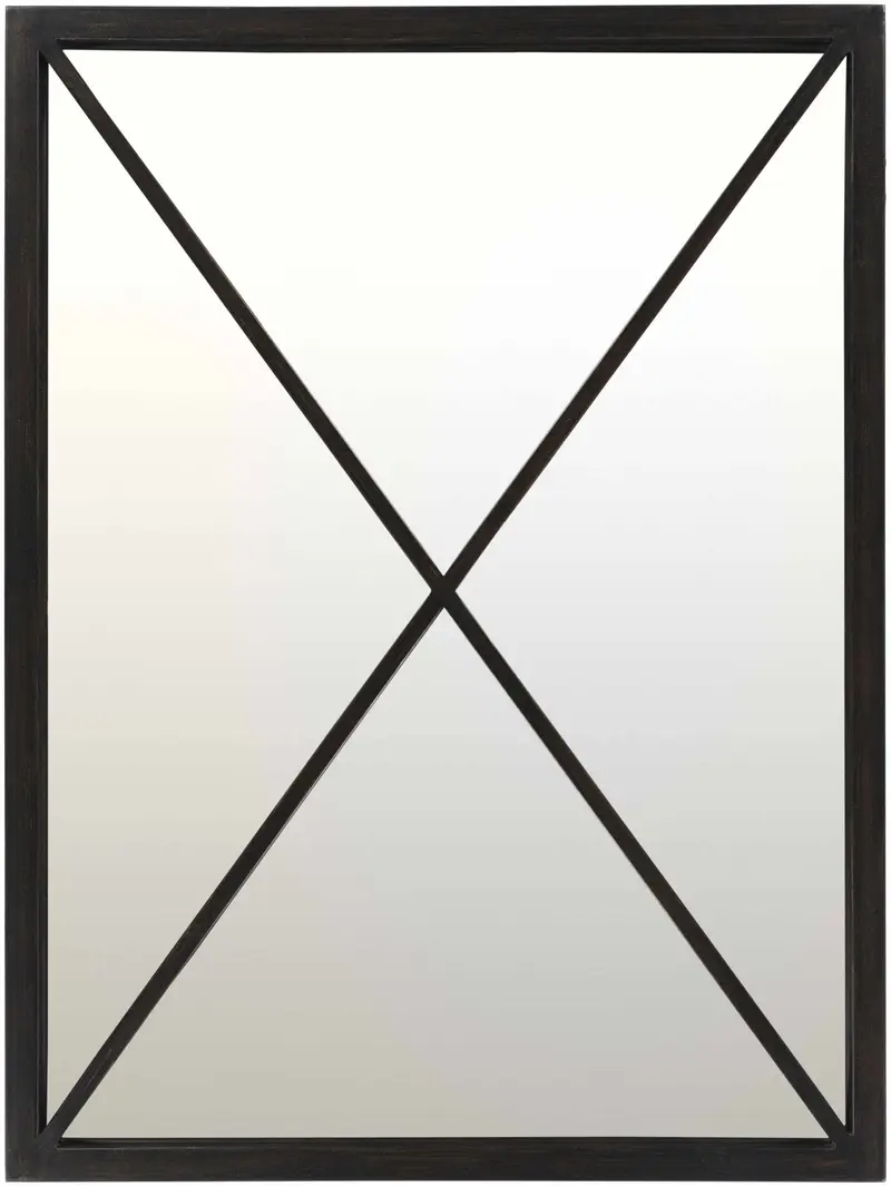 Candon Black Framed Mirror - Clearance