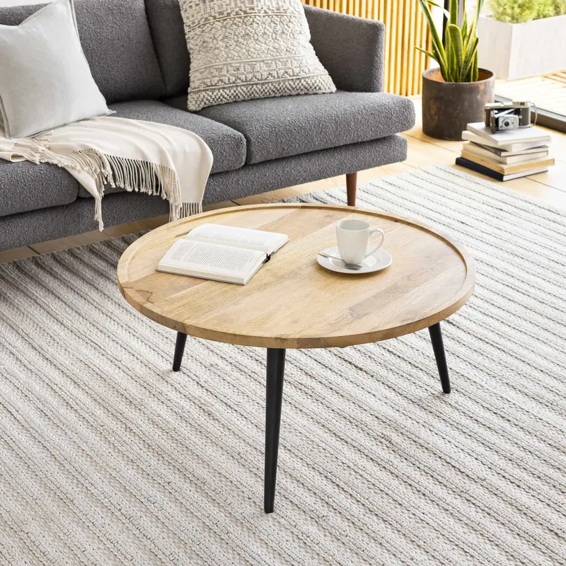 Casselman Wood Round Coffee Table - Clearance