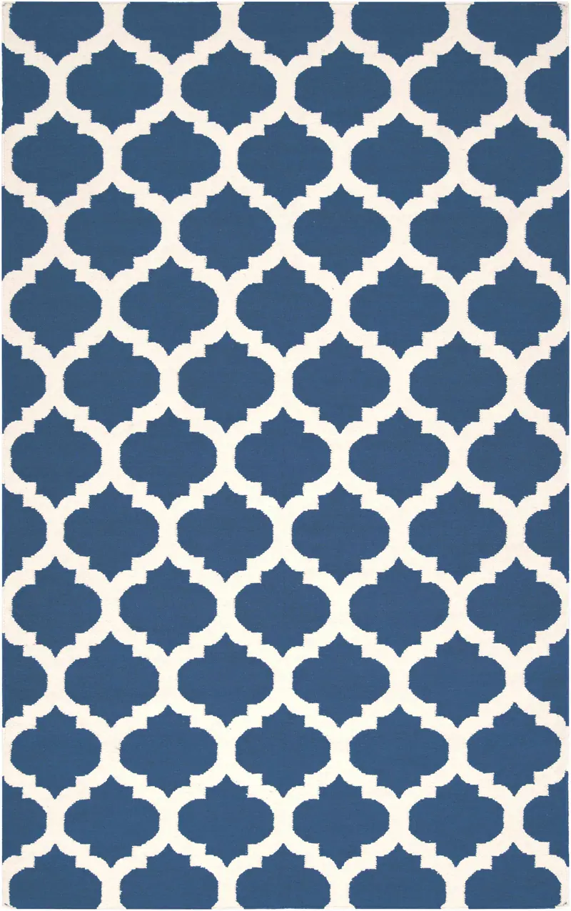 Centenary Navy Wool Area Rug - Clearance