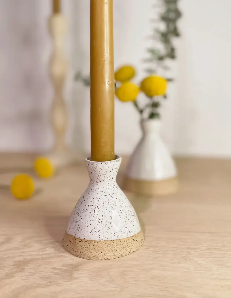 Ceramic Candle Taper Holder