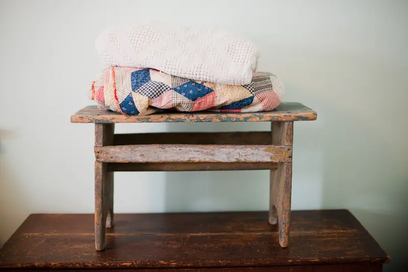 Chippy Primitive Stool Bench