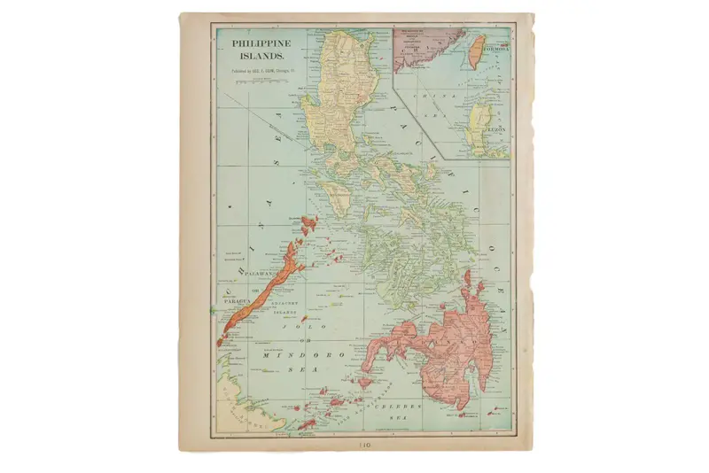 Cram's 1907 Map of Philippine