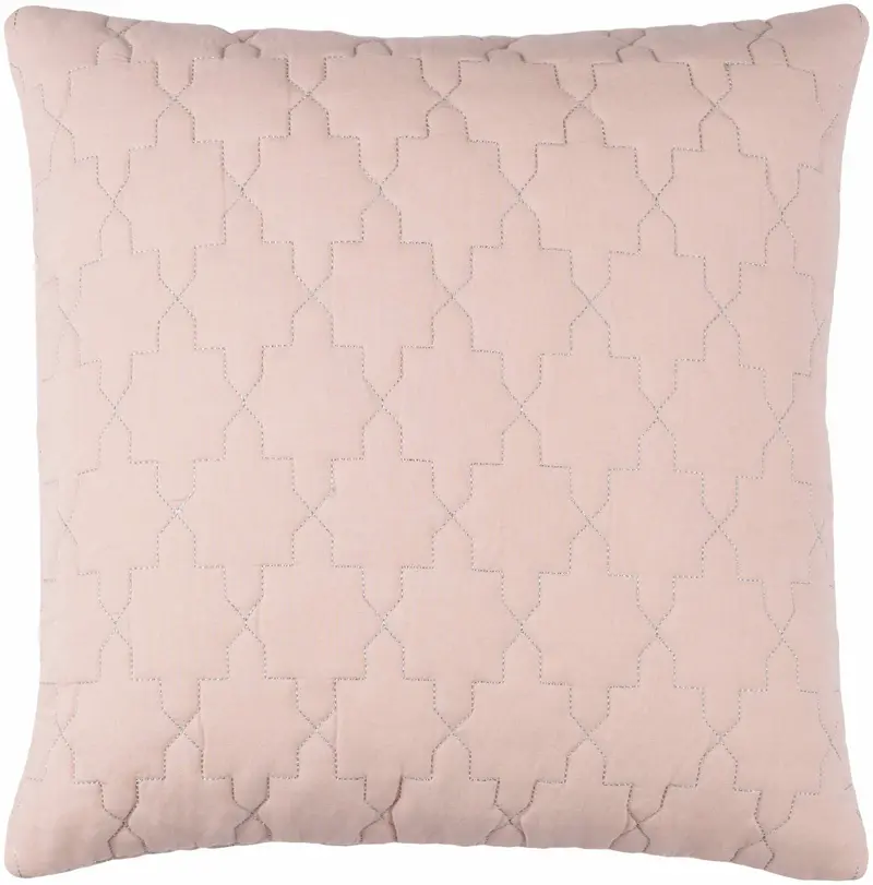 Edington Peach Diamond Print Throw Pillow - Clearance