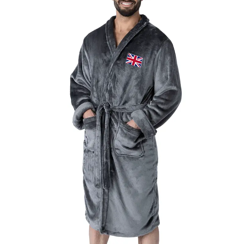 England Flag Silk Touch Robe Large/XLarge
