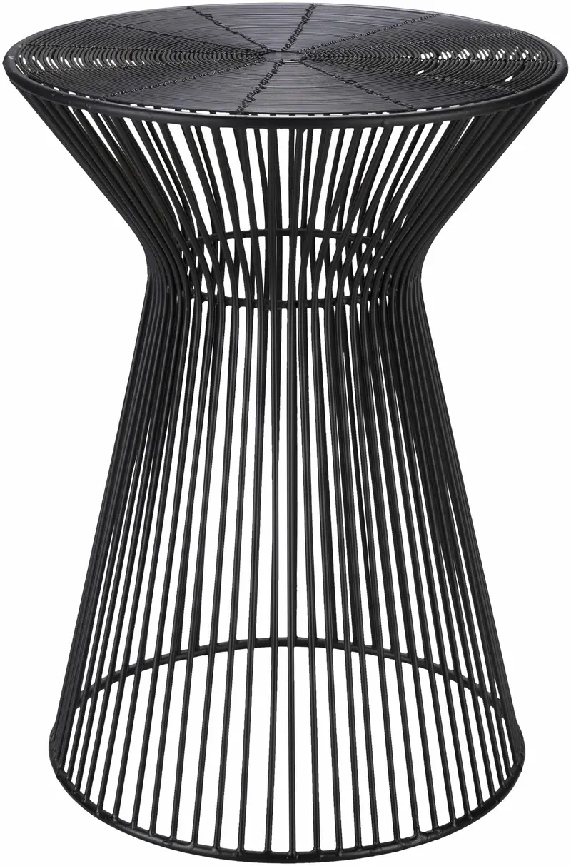 Ergani Black Metal End Table - Clearance