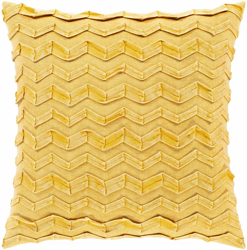 Eutaw Saffron Square Throw Pillow - Clearance