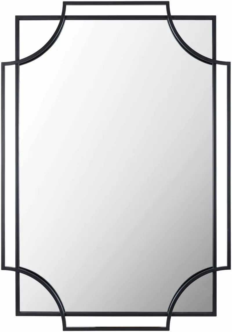 Golasecca Black Frame Mirror - Clearance