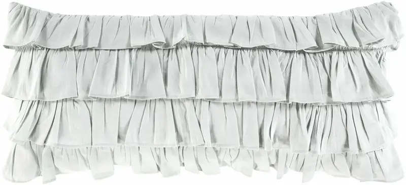 Groombridge Ruffled Lumbar Pillow - Clearance