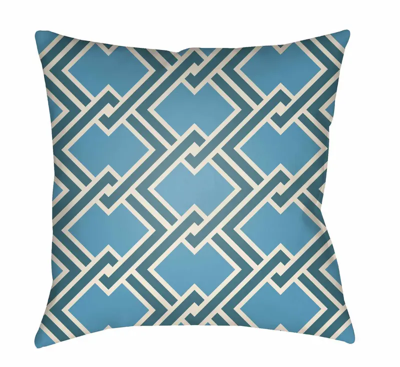 Guimba Geometric Trellis Pattern Accent Outdoor Pillow