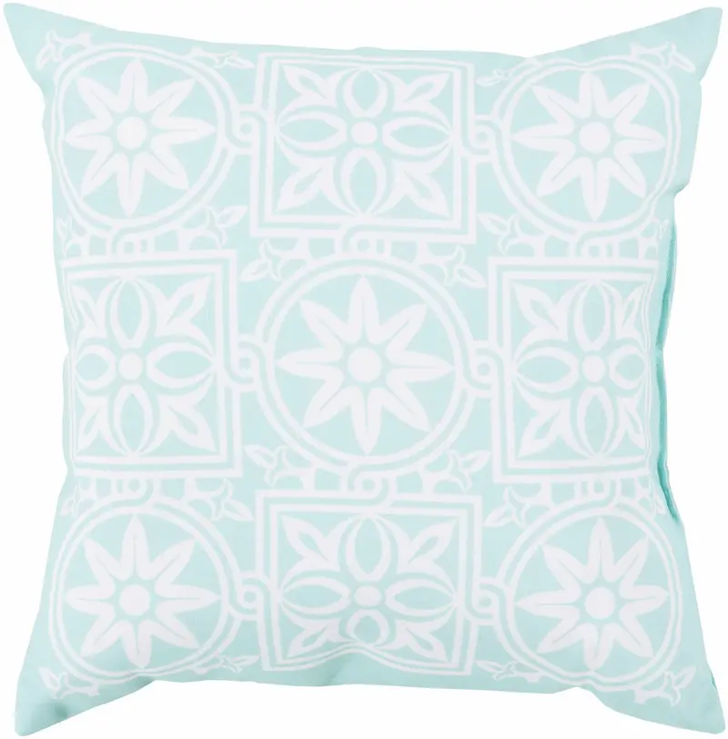 Guiong Geometric Floral Pattern Outdoor Throw Pillow