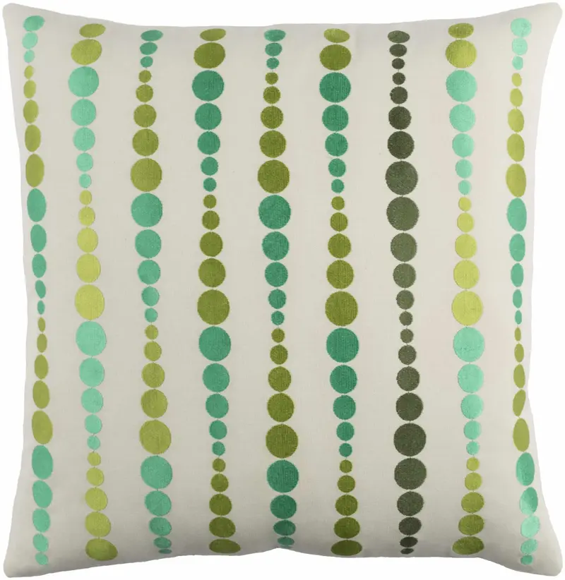 Hannington Green Dotted Accent Pillow - Clearance