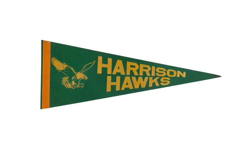 Harrison Hawks Felt Flag Pennant