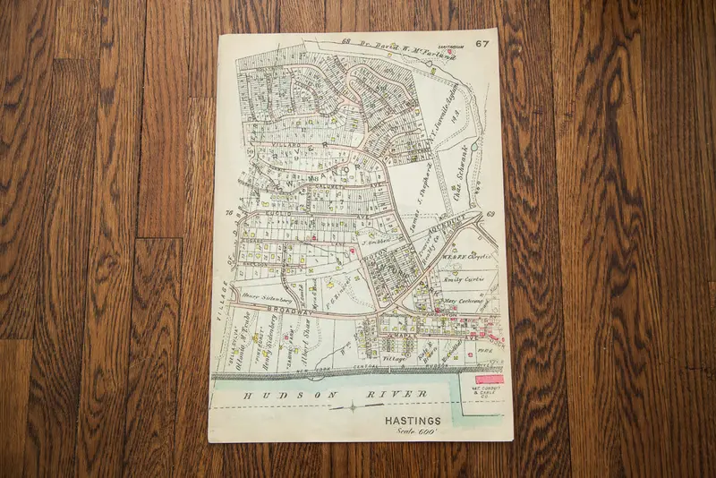 Hastings New York Map Print