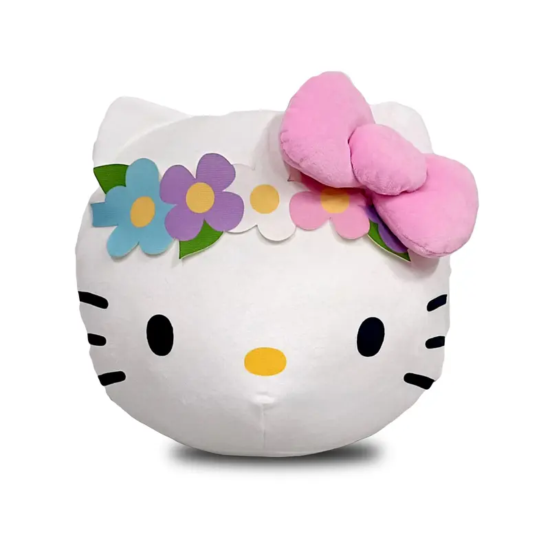 Hello Kitty Hello Flowers Round Cloud Pillow 11"
