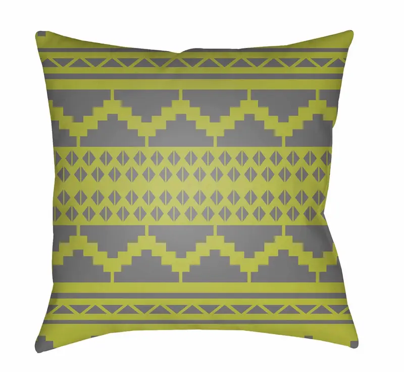 Hoku Green Outdoor Throw Pillow