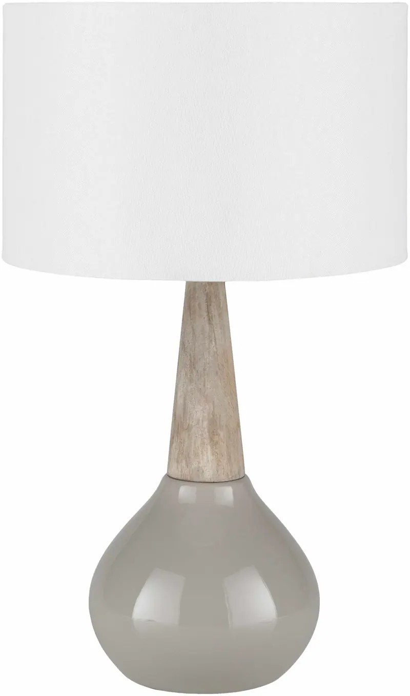 Hydesville Gray Ceramic Table Lamp - Clearance