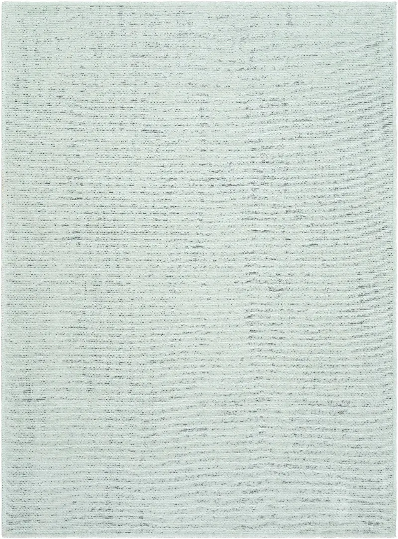 Isako Seafoam Solid Washable Area Rug - Clearance