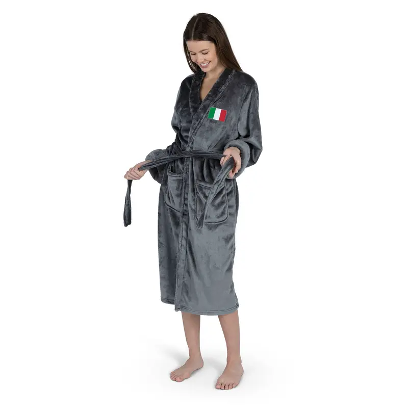 Italy Flag Silk Touch Robe Small/Medium