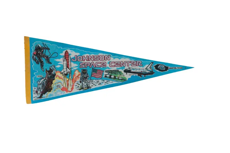 Johnson Space Center Felt Flag Pennant