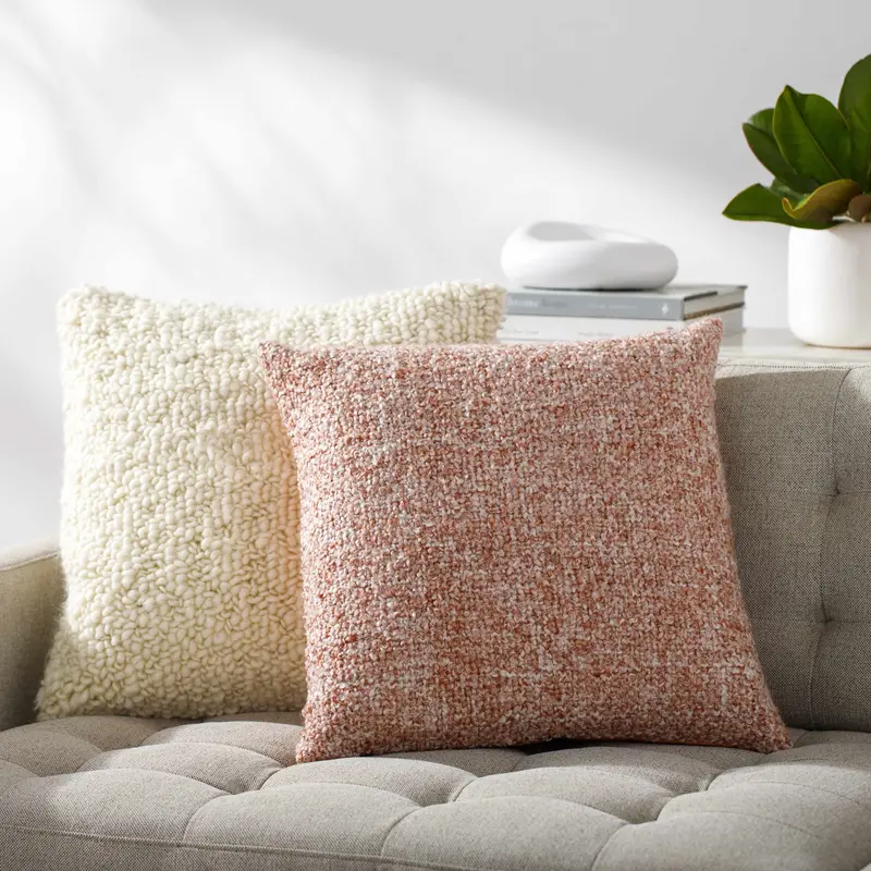 Jorah Terracotta Throw Pillow - Clearance