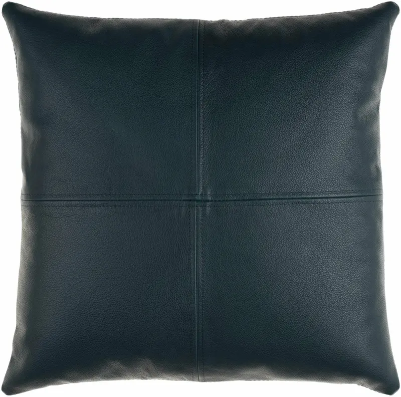 Kalkie Deep Teal Square Throw Pillow
