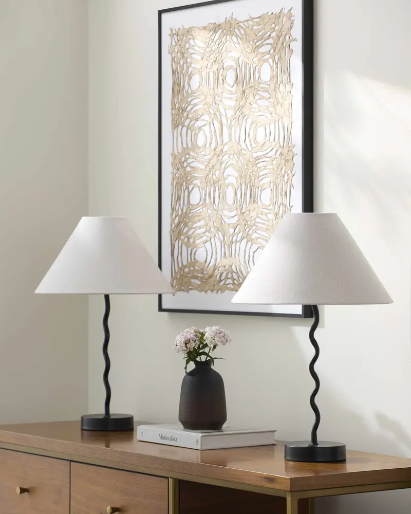 Kamyanyets Black Table Lamp