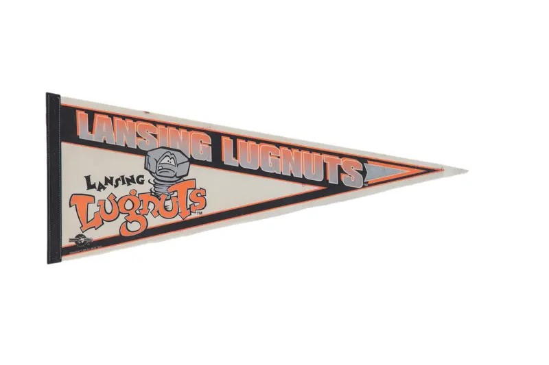 Lansing Lugnuts Felt Flag Pennant